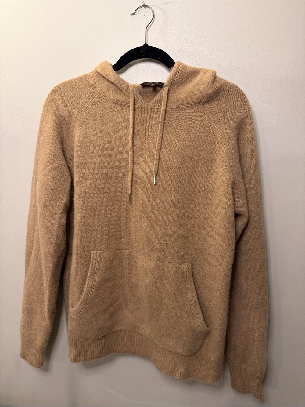 Quince Men's Camel Crewneck Hoodie Sweater